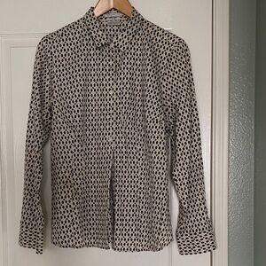 Black and White Polka Dot Blouse